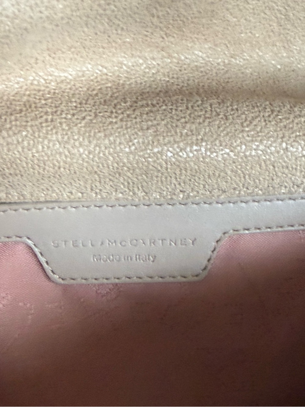 Stella McCartney Falabella Fold Over Crossbody Clutch in Champagne - Picture 3 of 6